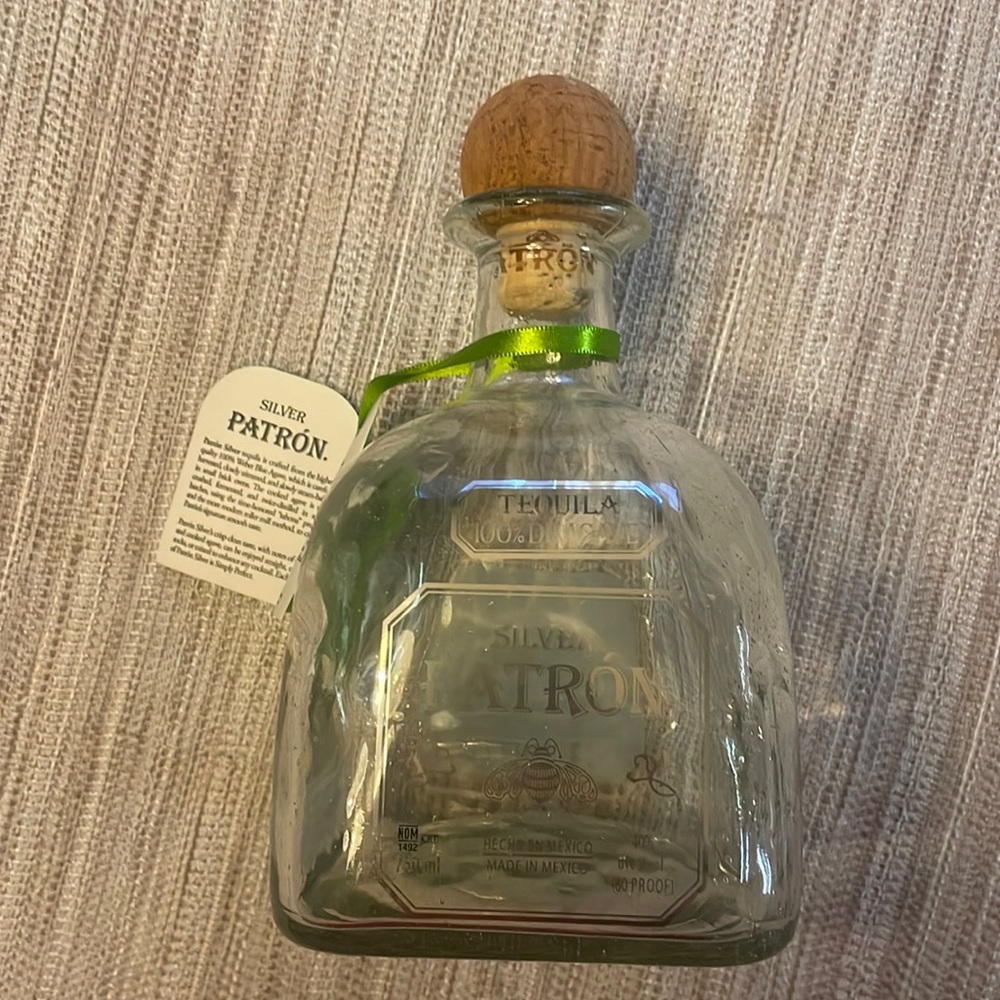 Empty Patron bottle - 750ml